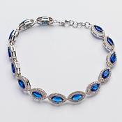 Oval blue stone bracelet image