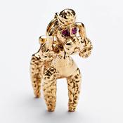 Gold Poodle Charm image