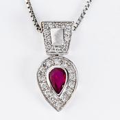Ruby and Diamond Pendant image