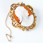 Large Cameo Brooch image