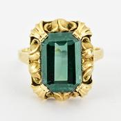 Green tourmaline ring image