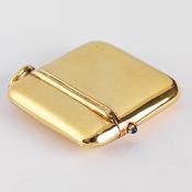 Silver gilt matchbox