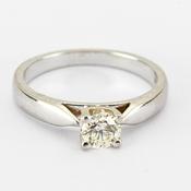 Platinum Diamond Solitaire Ring image