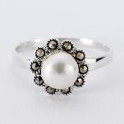 Pearl Marcasite Ring image