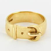 Gents 9 Carat Buckle Ring image
