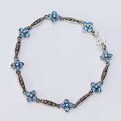Blue flower bracelet image