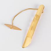 18 carat gold tie bar image