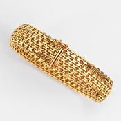 18 carat gold mesh bracelet image
