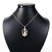 Silver birdcage pendant image