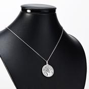 MOP Silver Tree of Life Pendant image