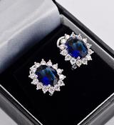 Large Blue CZ Studs image