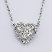 Diamond heart pendant image