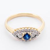 Sapphire &amp;amp; Diamond Ring image
