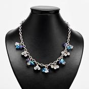 Bed Rock Crystal Silver Necklace
