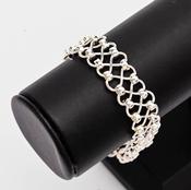 Weave Link Silver Bracelet