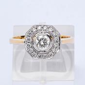 Diamond Cluster Ring