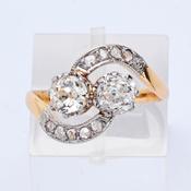 Antique Diamond Twist Ring