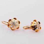 Antique 18ct Diamond Drop Earrings