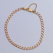 9 Carat Rose Gold Curb Bracelet