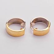 9 Carat Two Tone Gold Hoops image