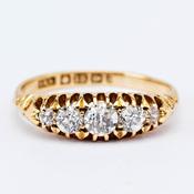 5-Stone Diamond Antique Ring image