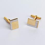 2-Tone Gold Cufflinks