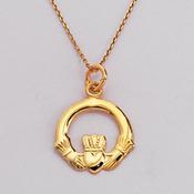 9 Carat Gold Claddagh Pendant image
