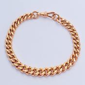 Antique Gold Curb Link Bracelet image
