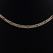 9 Carat Two-Tone Figaro Chain image