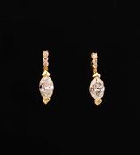 Marquise Diamond Drop Earring image