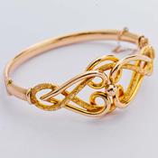 Antique Gold Knot Bangle image
