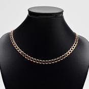 Gold Flat Curb Link Chain