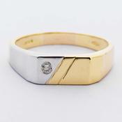 Two-tone Gold &amp;amp; Diamond Ring image