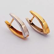 9 Carat Gold 2-Tone Hoops image