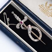 Serpent &amp;amp; Sword Brooch image
