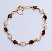 Garnet &amp;amp; Opal Bracelet image