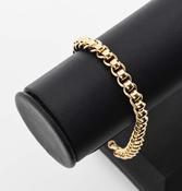 9ct Gold Roller Ball Link Bracelet image