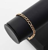Rose Gold Figaro Link Bracelet image