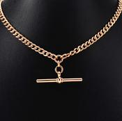 Antique Rose Gold Albert Chain