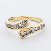 Diamond Crossover Ring image
