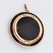 Antique Tortoiseshell &amp;amp; Gold Compact
