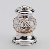 Antique Silver &amp;amp; Crystal Nutmeg Grinder