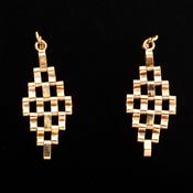 Gold Panther Link Statement Earrings image