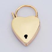 Large 9 Carat Gold Padlock