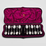 Victorian Silver Spoon &amp;amp; Tongs Set