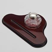 Vintage Cut Glass &amp;amp; Silver Inkstand