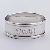 Vintage Silver Engraved Napkin Ring