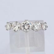 Five Stone Diamond Eternity Ring
