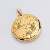 Vintage Round Gold Locket