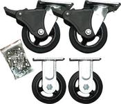 Jefferson 5" Rubber Heavy Duty Castor Wheel Set image